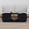 vidaXL - Salontafel - 100x50x35 - cm - massief - grenenhout - zwart