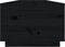 vidaXL - Salontafel - 100x50x35 - cm - massief - grenenhout - zwart