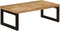 vidaXL - Salontafel - 100x50x35 - cm - massief - mangohout - en - staal