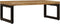 vidaXL - Salontafel - 100x50x35 - cm - massief - mangohout - en - staal