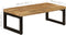 vidaXL - Salontafel - 100x50x35 - cm - massief - mangohout - en - staal