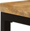 vidaXL - Salontafel - 100x50x35 - cm - massief - mangohout - en - staal