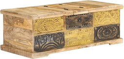 vidaXL - Salontafel - 100x50x35 - cm - massief - mangohout