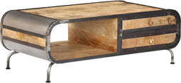 vidaXL - Salontafel - 100x50x35 - cm - massief - mangohout