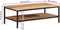 vidaXL - Salontafel - 100x50x35 - cm - massief - ruw - mangohout