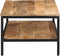 vidaXL - Salontafel - 100x50x35 - cm - massief - ruw - mangohout