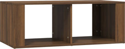 vidaXL - Salontafel - 100x50x36 - cm - bewerkt - hout - bruin - eikenkleur