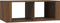 vidaXL - Salontafel - 100x50x36 - cm - bewerkt - hout - bruin - eikenkleur