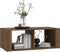 vidaXL - Salontafel - 100x50x36 - cm - bewerkt - hout - bruin - eikenkleur
