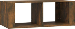 vidaXL - Salontafel - 100x50x36 - cm - bewerkt - hout - gerookt - eikenkleurig