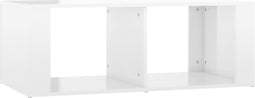 vidaXL - Salontafel - 100x50x36 - cm - bewerkt - hout - hoogglans - wit
