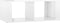 vidaXL - Salontafel - 100x50x36 - cm - bewerkt - hout - hoogglans - wit