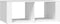 vidaXL - Salontafel - 100x50x36 - cm - bewerkt - hout - wit