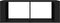 vidaXL - Salontafel - 100x50x36 - cm - bewerkt - hout - zwart