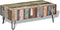 vidaXL - Salontafel - 100x50x38 - cm - massief - gerecycled - hout