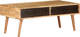 vidaXL - Salontafel - 100x50x39 - cm - massief - acaciahout