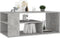 vidaXL - Salontafel - 100x50x40 - cm - bewerkt - hout - betongrijs