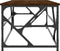 vidaXL - Salontafel - 100x50x40 - cm - bewerkt - hout - bruineiken