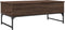 vidaXL - Salontafel - 100x50x40 - cm - bewerkt - hout - en - metaal - bruin - eikenkleur
