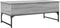 vidaXL - Salontafel - 100x50x40 - cm - bewerkt - hout - en - metaal - grijs - sonoma