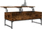 vidaXL - Salontafel - 100x50x40 - cm - bewerkt - hout - en - metaal - gerookt - eiken