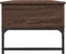 vidaXL - Salontafel - 100x50x40 - cm - bewerkt - hout - en - metaal - bruin - eikenkleur