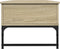 vidaXL - Salontafel - 100x50x40 - cm - bewerkt - hout - en - metaal - sonoma - eiken