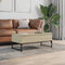 vidaXL - Salontafel - 100x50x40 - cm - bewerkt - hout - en - metaal - sonoma - eiken