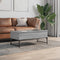 vidaXL - Salontafel - 100x50x40 - cm - bewerkt - hout - en - metaal - grijs - sonoma