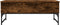 vidaXL - Salontafel - 100x50x40 - cm - bewerkt - hout - en - metaal - gerookt - eiken