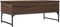 vidaXL - Salontafel - 100x50x40 - cm - bewerkt - hout - en - metaal - bruin - eikenkleur