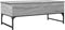 vidaXL - Salontafel - 100x50x40 - cm - bewerkt - hout - en - metaal - grijs - sonoma