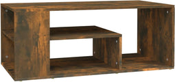 vidaXL - Salontafel - 100x50x40 - cm - bewerkt - hout - gerookt - eikenkleurig