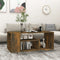 vidaXL - Salontafel - 100x50x40 - cm - bewerkt - hout - gerookt - eikenkleurig