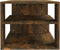 vidaXL - Salontafel - 100x50x40 - cm - bewerkt - hout - gerookt - eikenkleurig