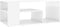 vidaXL - Salontafel - 100x50x40 - cm - bewerkt - hout - hoogglans - wit
