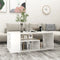 vidaXL - Salontafel - 100x50x40 - cm - bewerkt - hout - hoogglans - wit