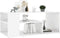 vidaXL - Salontafel - 100x50x40 - cm - bewerkt - hout - hoogglans - wit