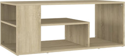 vidaXL - Salontafel - 100x50x40 - cm - bewerkt - hout - sonoma - eikenkleurig