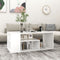 vidaXL - Salontafel - 100x50x40 - cm - bewerkt - hout - wit