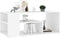 vidaXL - Salontafel - 100x50x40 - cm - bewerkt - hout - wit