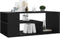 vidaXL - Salontafel - 100x50x40 - cm - bewerkt - hout - zwart