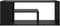 vidaXL - Salontafel - 100x50x40 - cm - bewerkt - hout - zwart