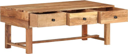 vidaXL - Salontafel - 100x50x40 - cm - massief - acaciahout