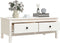 vidaXL - Salontafel - 100x50x40 - cm - massief - grenenhout - wit