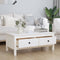 vidaXL - Salontafel - 100x50x40 - cm - massief - grenenhout - wit