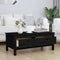 vidaXL - Salontafel - 100x50x40 - cm - massief - grenenhout - zwart