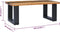 vidaXL - Salontafel - 100x50x40 - cm - massief - teakhout - en - polyresin