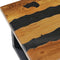 vidaXL - Salontafel - 100x50x40 - cm - massief - teakhout - en - lavasteen
