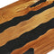 vidaXL - Salontafel - 100x50x40 - cm - massief - teakhout - en - lavasteen